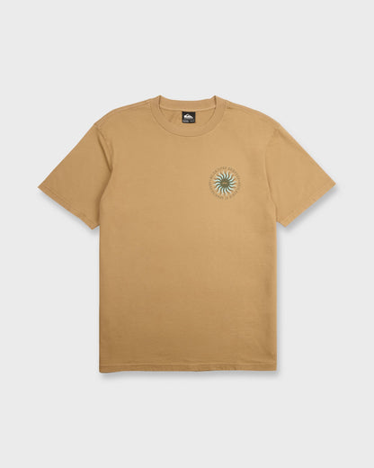 Sunny Day Pigment Dye Short Sleeve Cotton T-Shirt - Tobacco