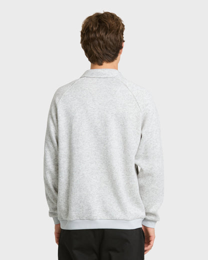 Keller Half Zip Mock Neck Sweatshirt - Light Gray Heather
