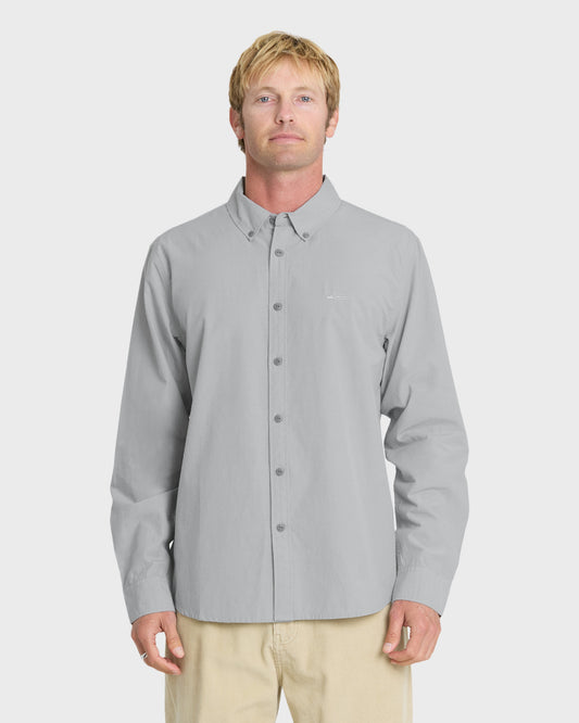 Shore Break Long Sleeve Woven Shirt - Quarry
