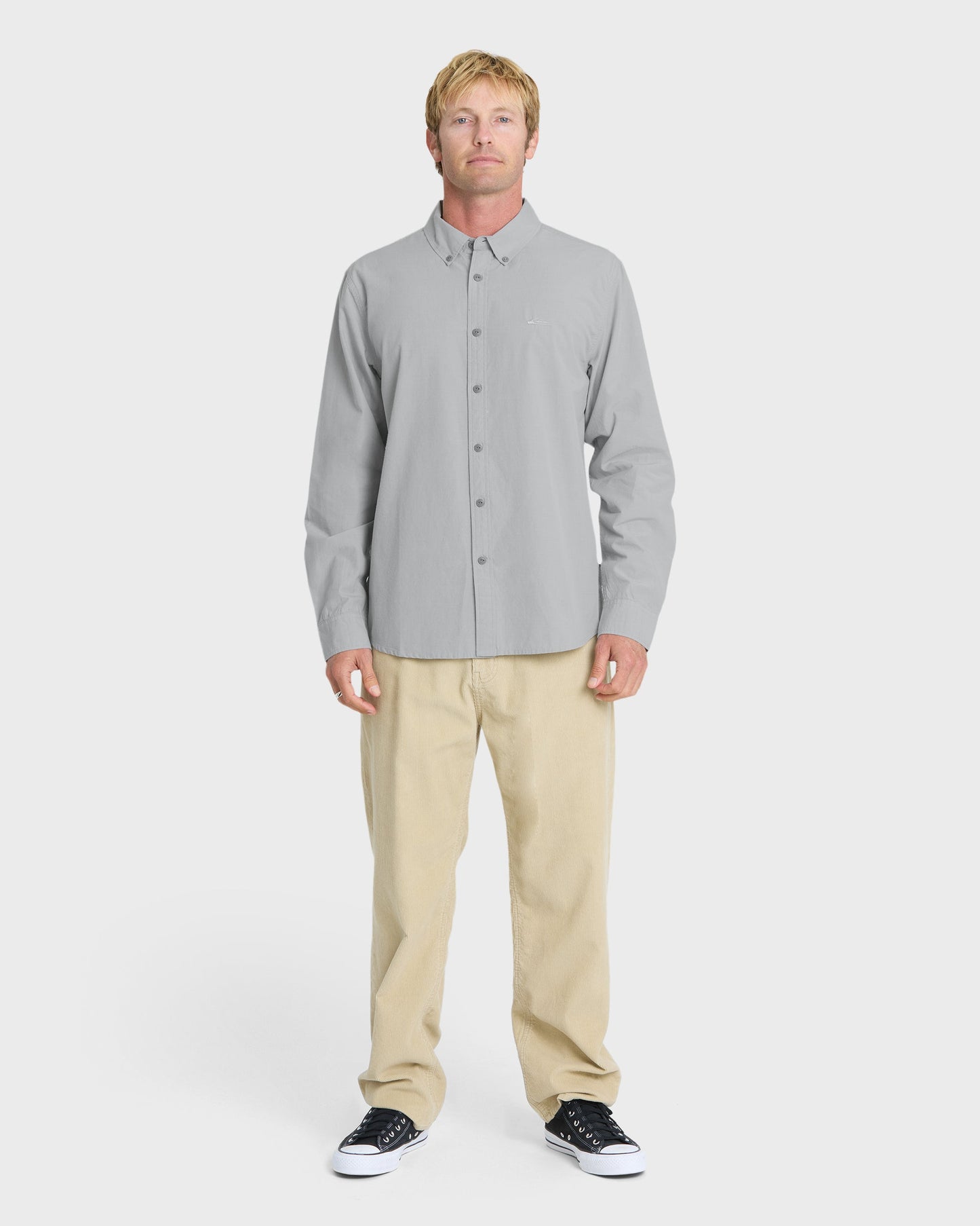 Shore Break Long Sleeve Woven Shirt - Quarry