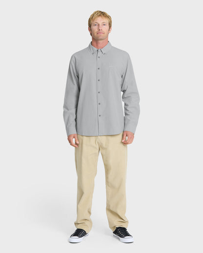 Shore Break Long Sleeve Woven Shirt - Quarry