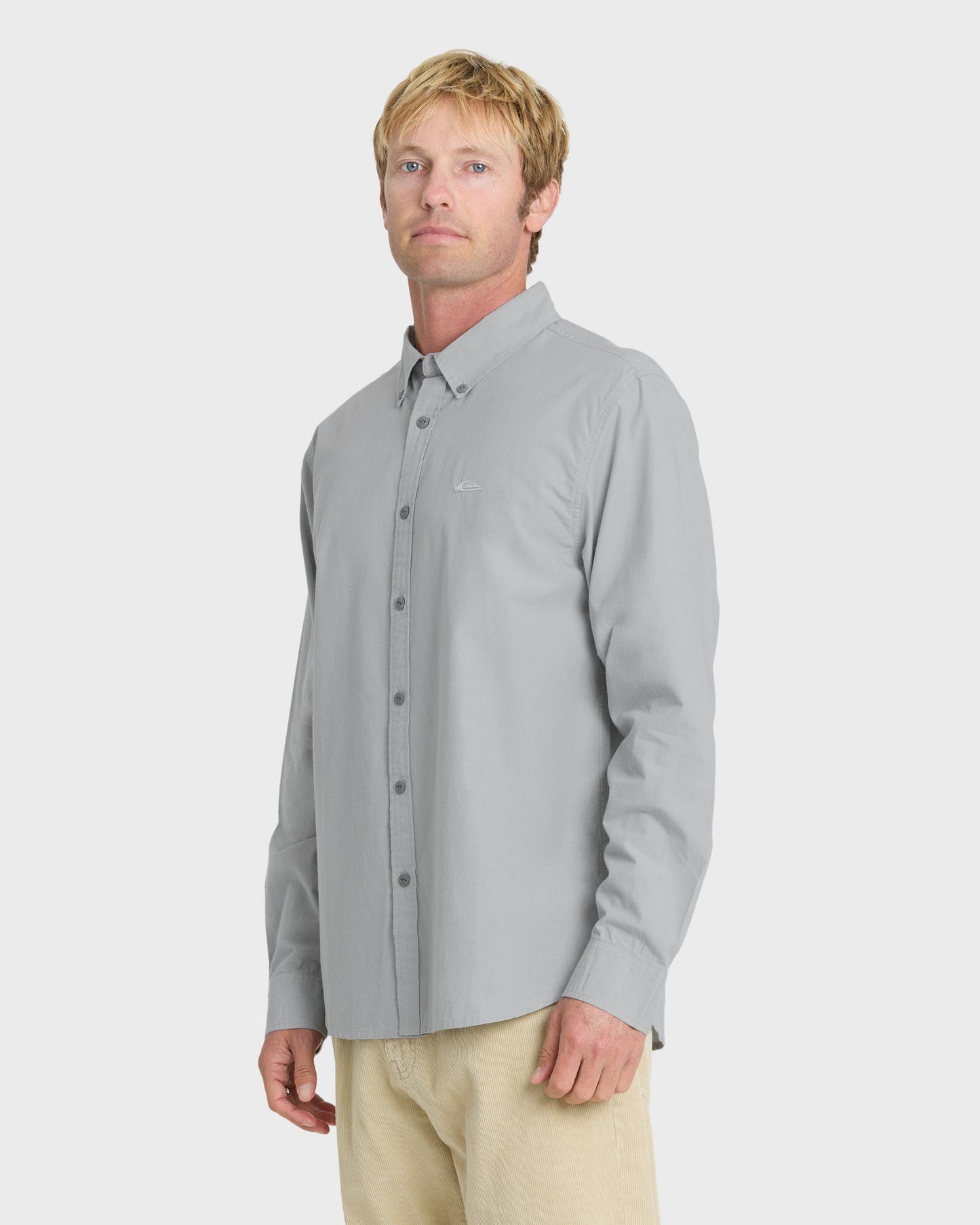 Shore Break Long Sleeve Woven Shirt - Quarry