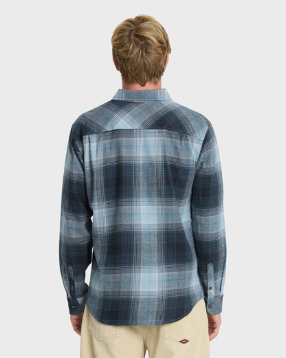 Avalon Long Sleeve Flannel Shirt - Dark Denim