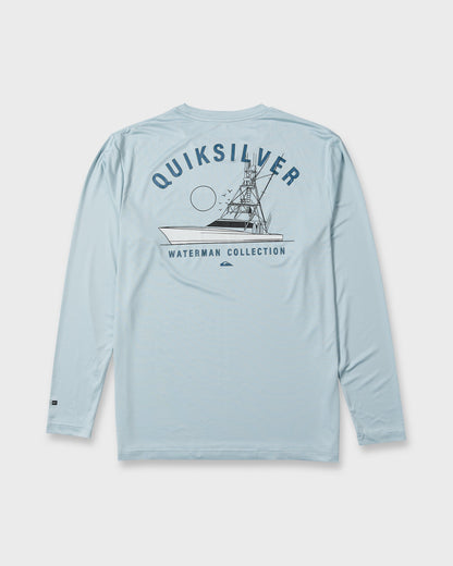 Waterman Offshore Angler 50 UPF Long Sleeve Surf Tee - Skyway