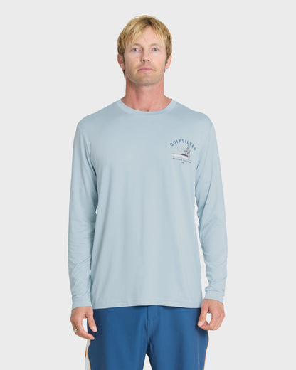 Waterman Offshore Angler 50 UPF Long Sleeve Surf Tee - Skyway