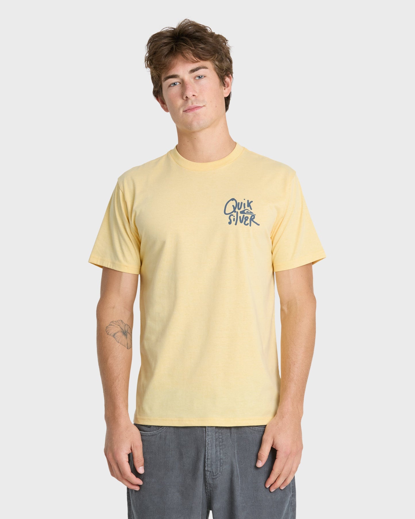 Shred Classic Short Sleeve Knit T-Shirt - Straw Heather