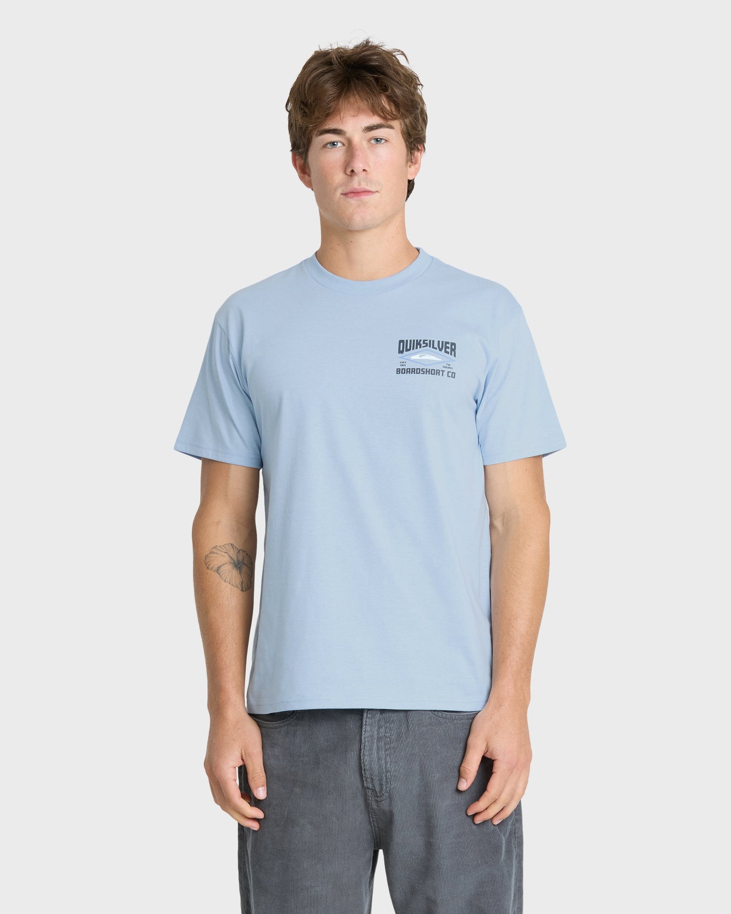 Stay Diamond Classic Short Sleeve Knit T-Shirt - Skyway Heather