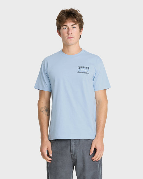 Stay Diamond Classic Short Sleeve Knit T-Shirt - Skyway Heather