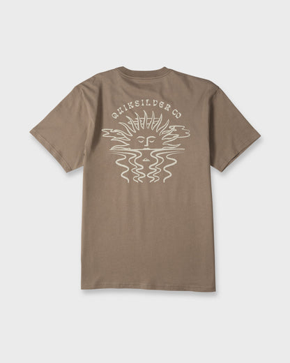 Sun Down Classic Short Sleeve Knit T-Shirt - Pine Bark