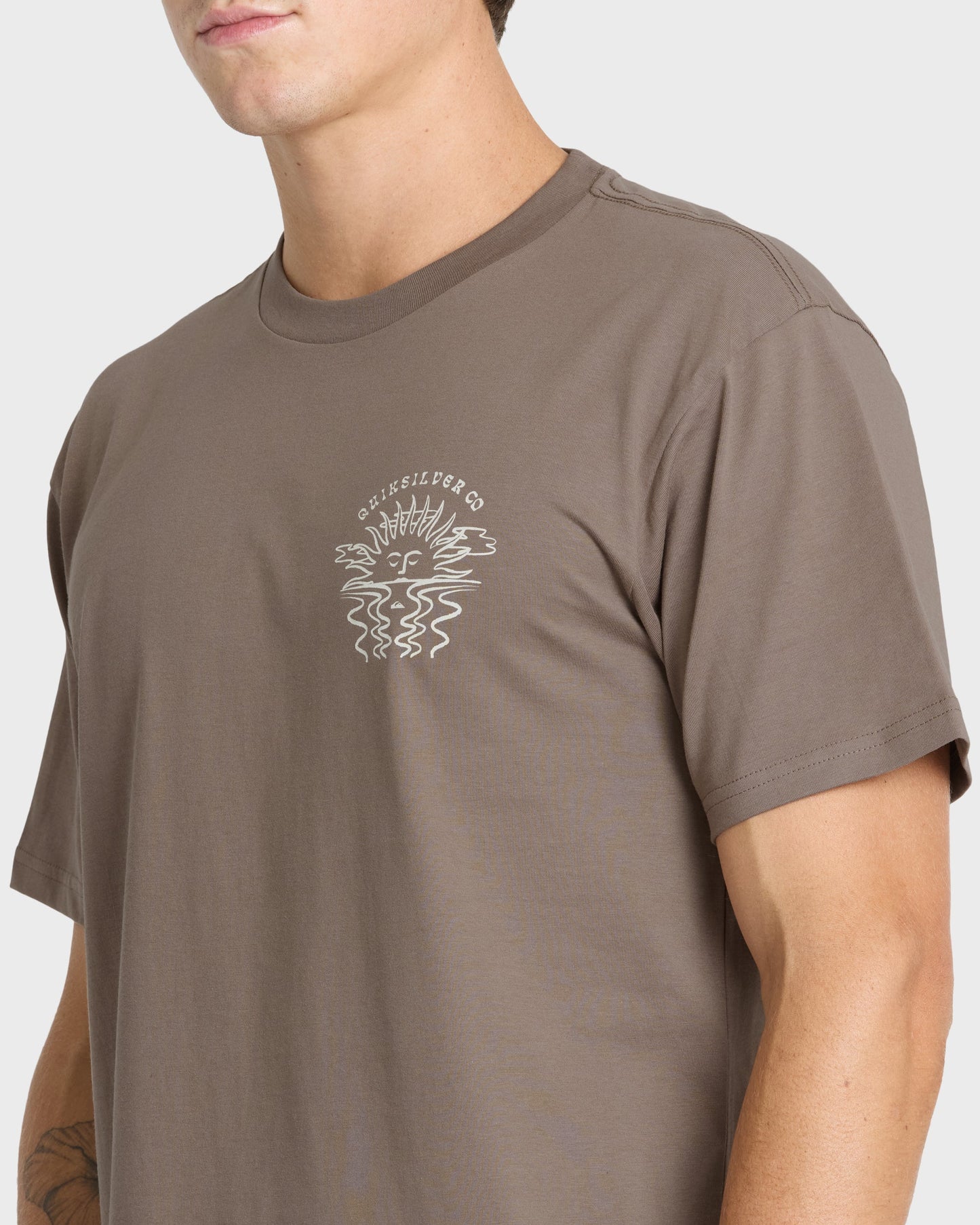 Sun Down Classic Short Sleeve Knit T-Shirt - Pine Bark