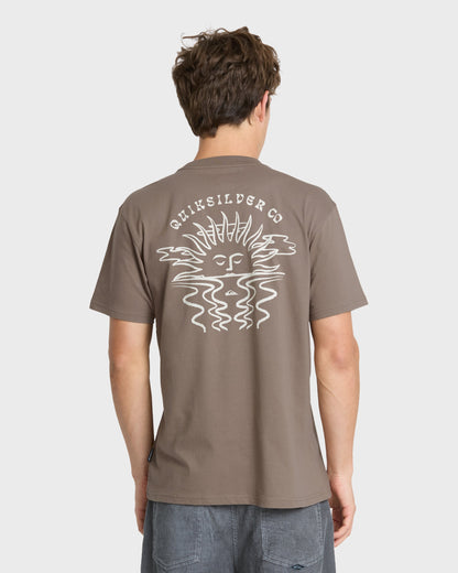 Sun Down Classic Short Sleeve Knit T-Shirt - Pine Bark