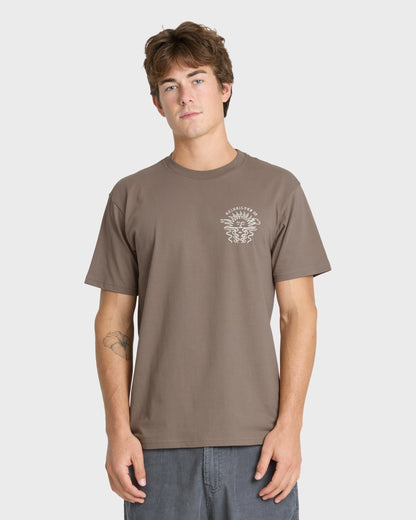 Sun Down Classic Short Sleeve Knit T-Shirt - Pine Bark