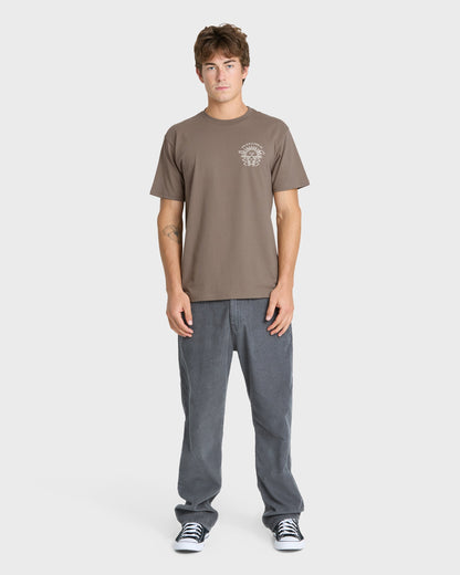 Sun Down Classic Short Sleeve Knit T-Shirt - Pine Bark