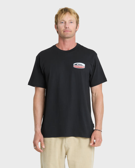 Shapers Crest Short Sleeve Cotton T-Shirt - Black