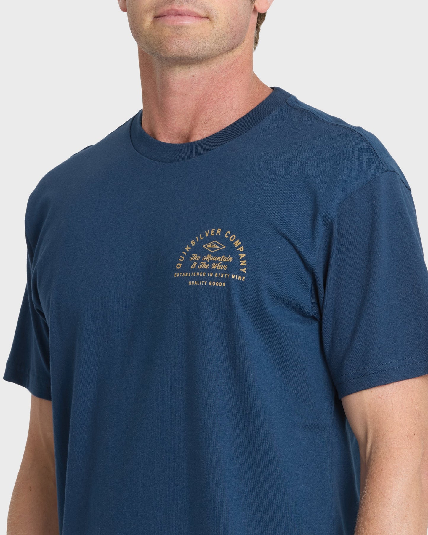 Garage Days Classic Short Sleeve Knit T-Shirt - Dark Denim