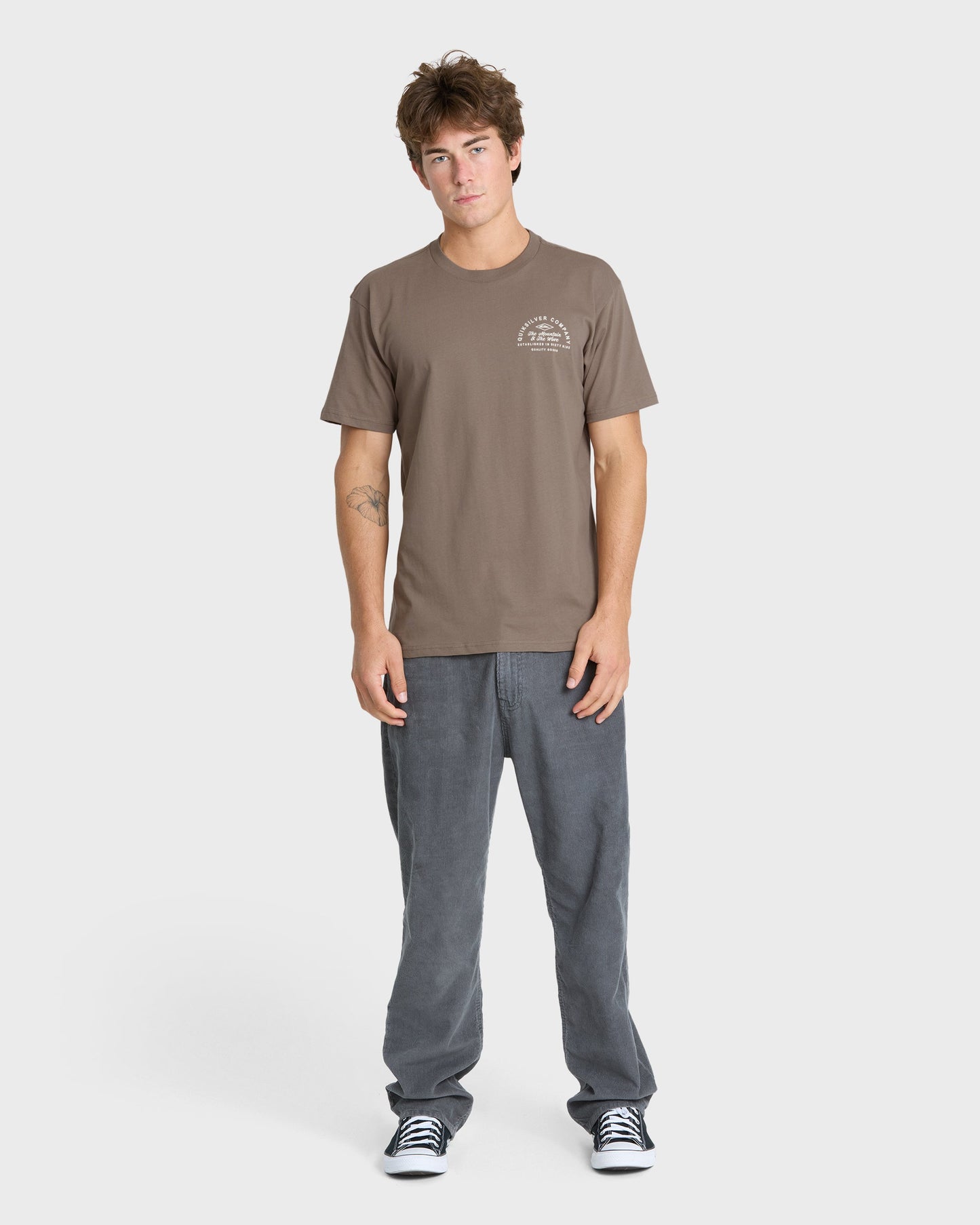 Garage Days Classic Short Sleeve Knit T-Shirt - Pine Bark