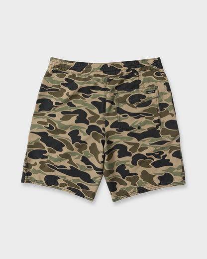 Saltwater St Print Boardshorts - Grape Leaf