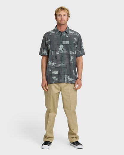Waterman Island Time Short Sleeve Woven Shirt - Phantom