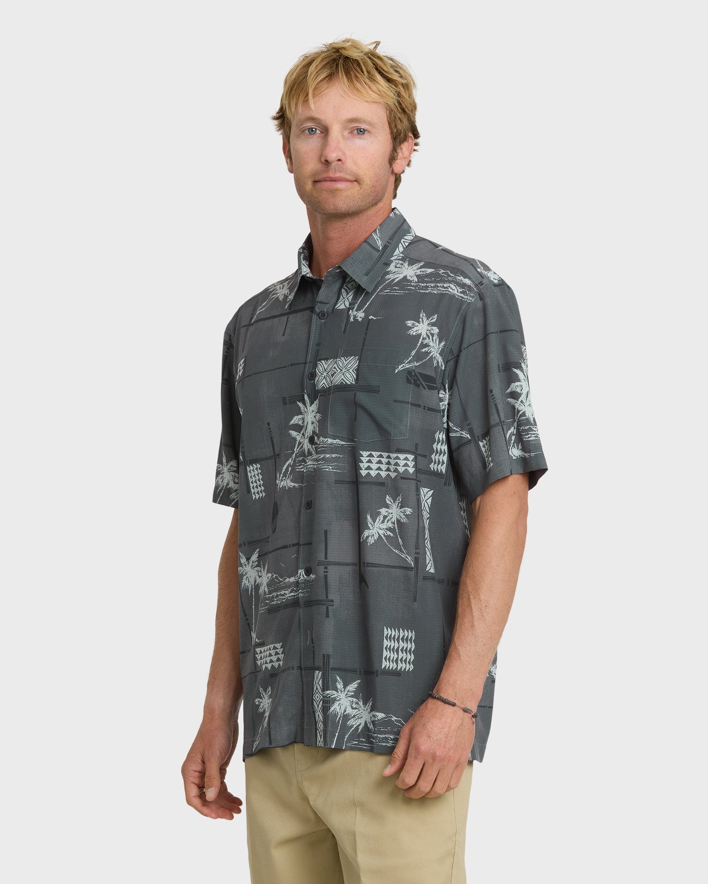 Waterman Island Time Short Sleeve Woven Shirt - Phantom