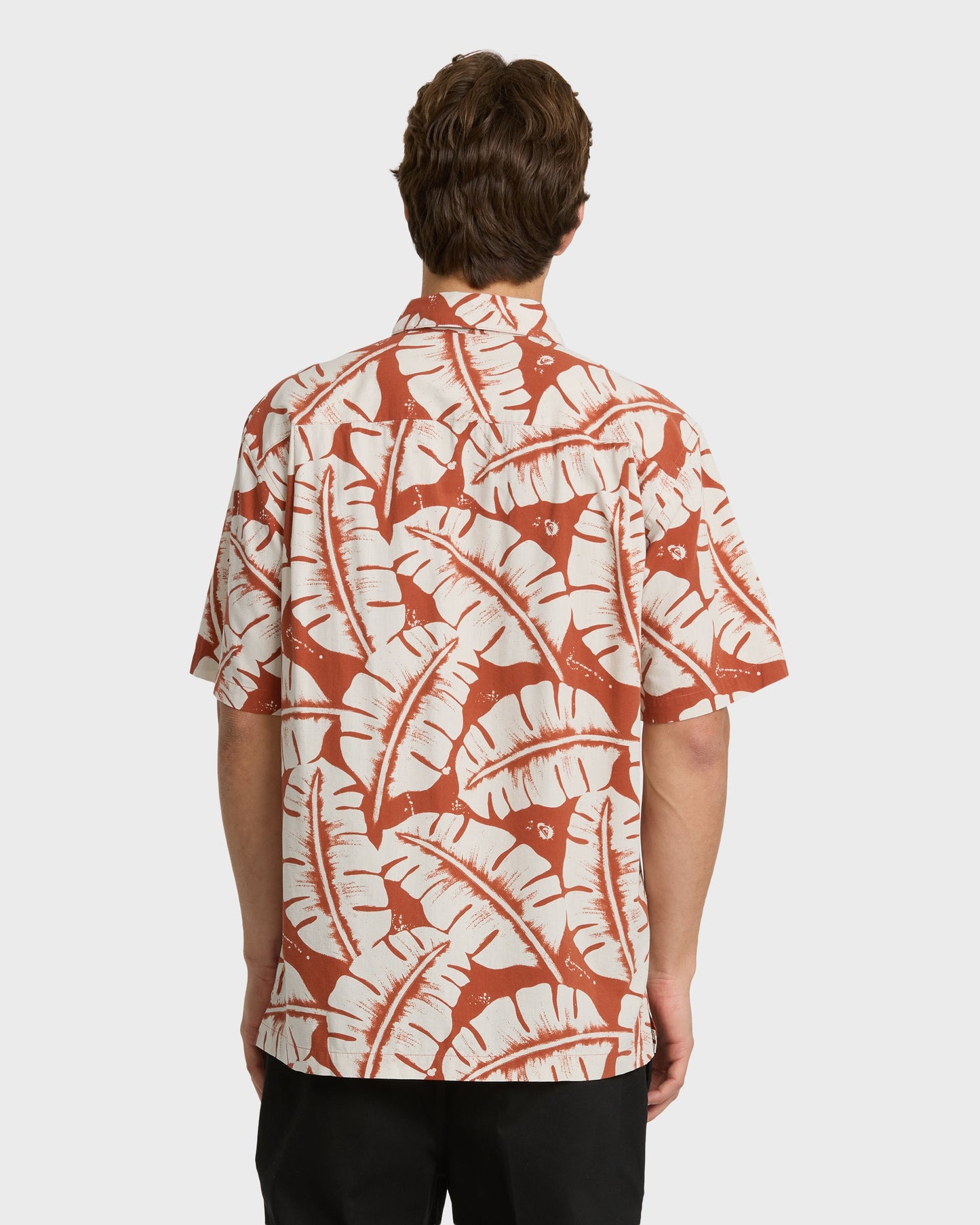 Waterman Fronds Short Sleeve Woven Shirt - Picante