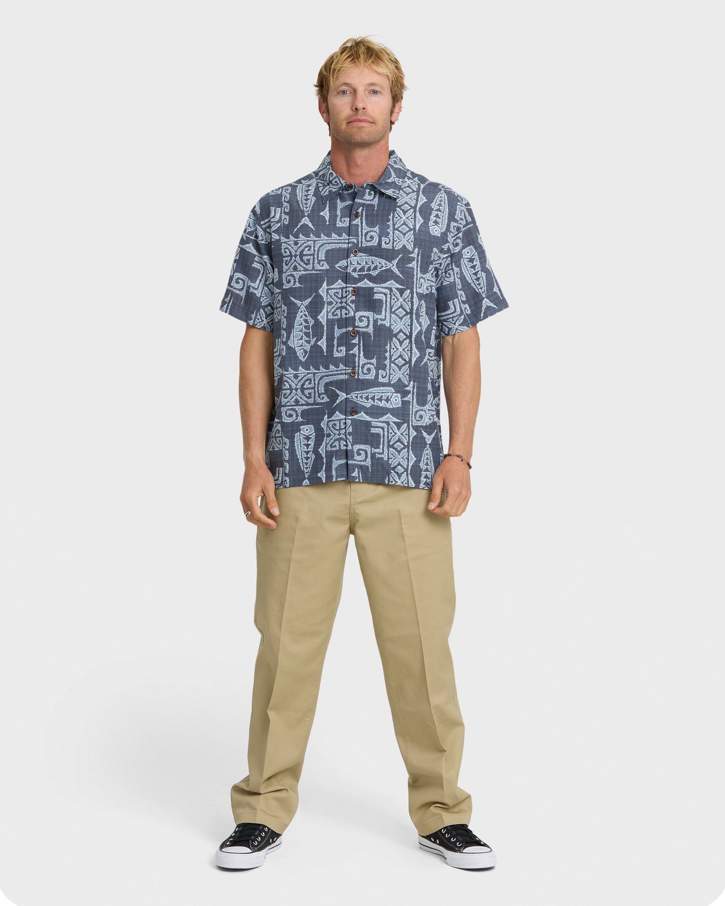 Waterman Pescadero Short Sleeve Woven Shirt - Blue Nights