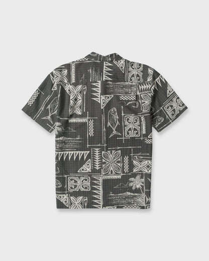 Waterman Ohana Bay Short Sleeve Woven Shirt - Phantom