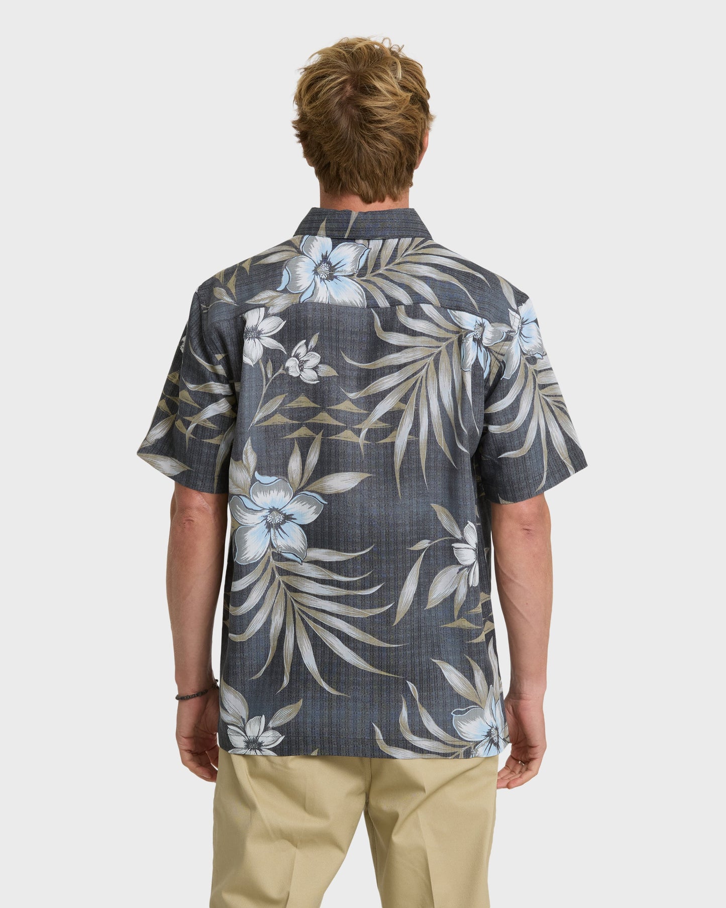 Waterman Palapa Floral Short Sleeve Woven Shirt - Phantom