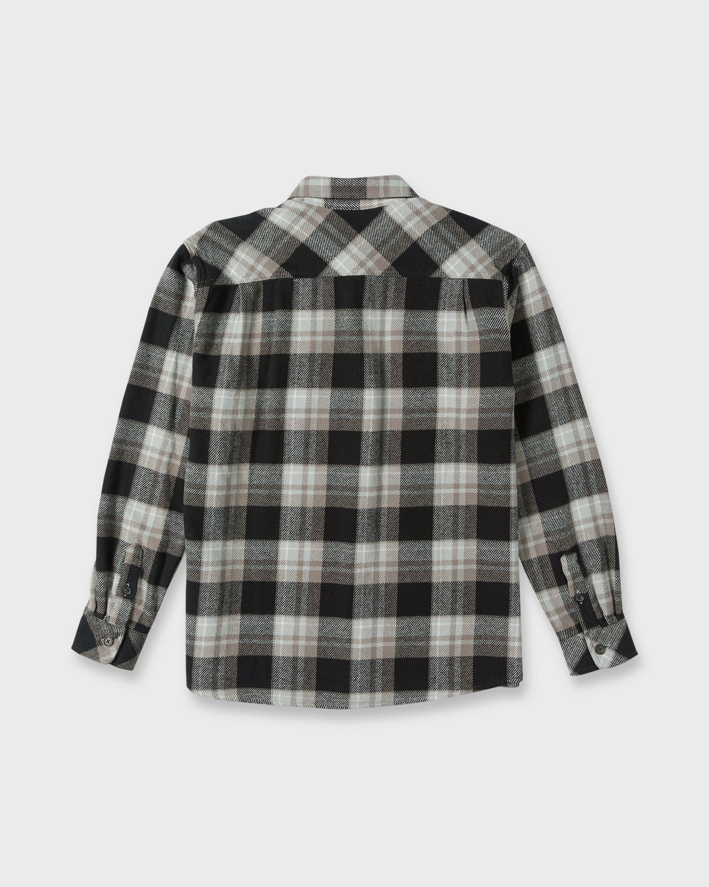 Waterman Dover Long Sleeve Flannel Overshirt - Black