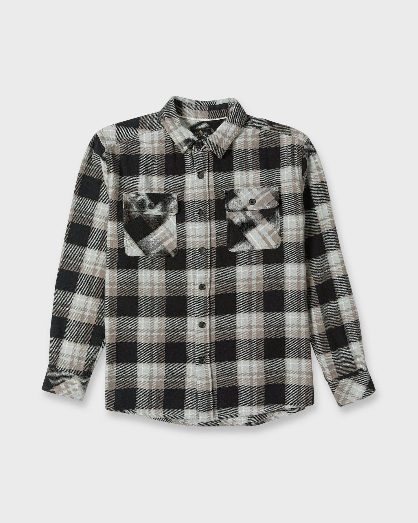 Waterman Dover Long Sleeve Flannel Overshirt - Black