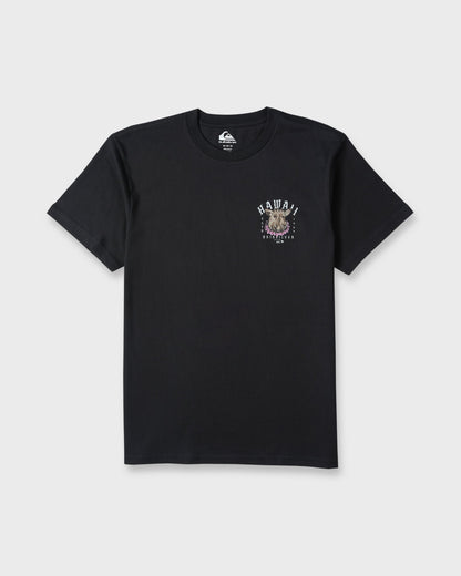 Hawaii Kalua Short Sleeve Cotton T-Shirt - Black