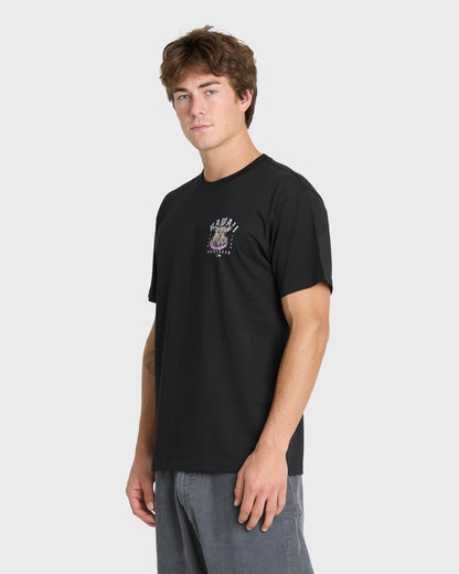 Hawaii Kalua Short Sleeve Cotton T-Shirt - Black