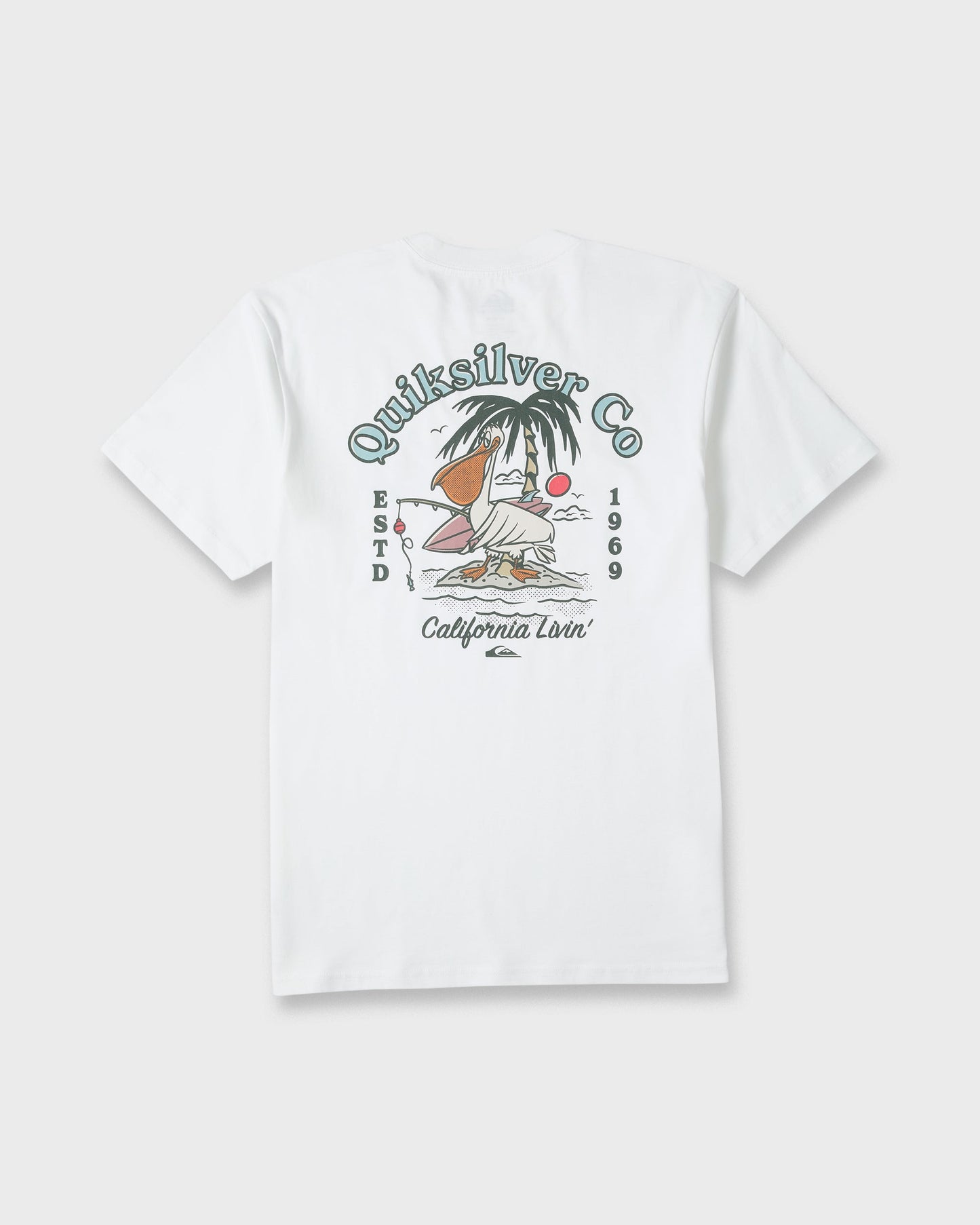 California Pelican Island Classic Short Sleeve Knit T-Shirt - White