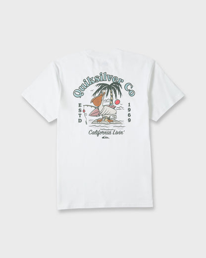 California Pelican Island Classic Short Sleeve Knit T-Shirt - White