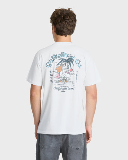 California Pelican Island Classic Short Sleeve Knit T-Shirt - White