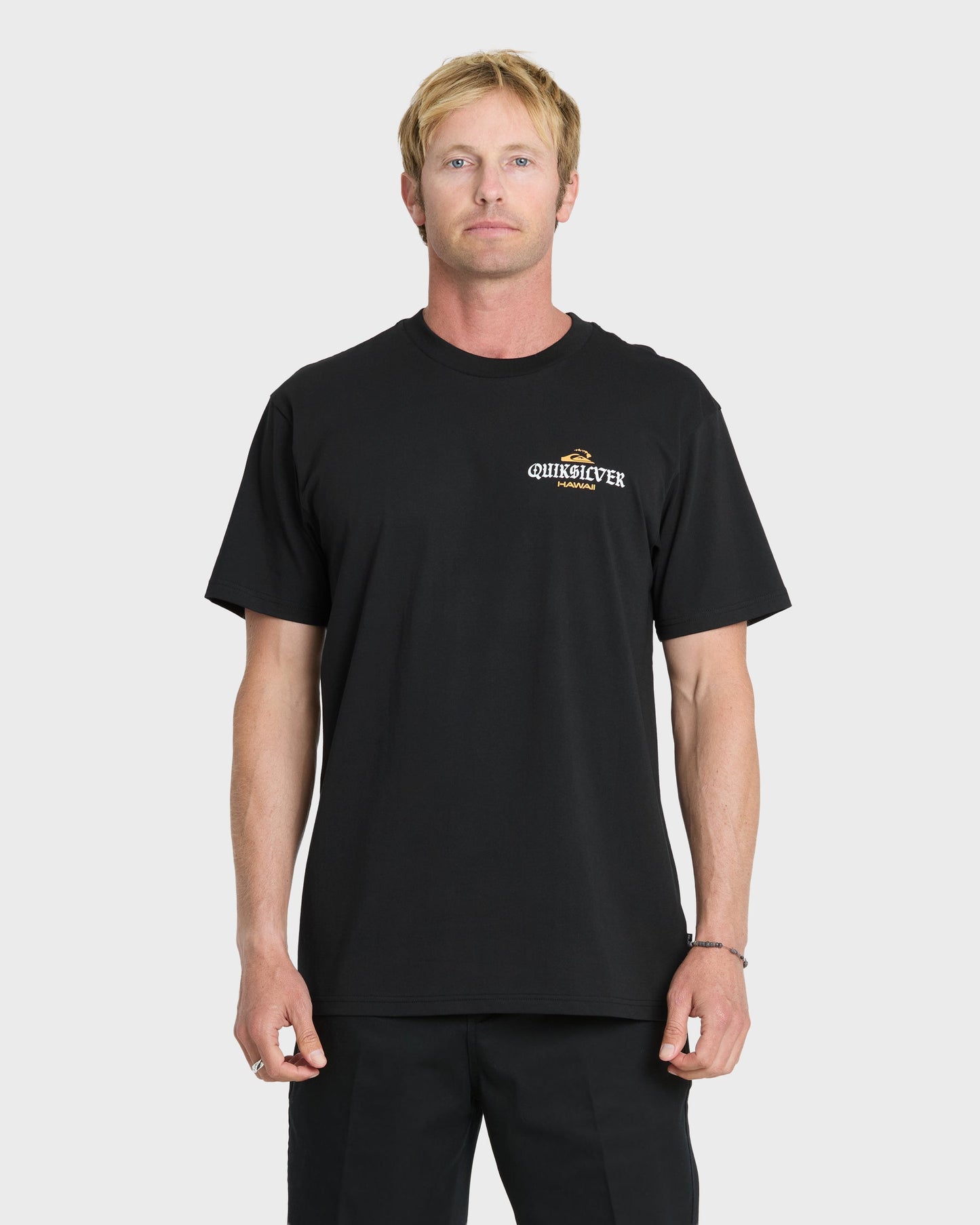 Hawaii Barb Wire Classic Short Sleeve Cotton T-Shirt - Black