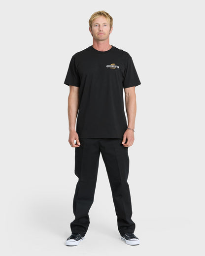 Hawaii Barb Wire Classic Short Sleeve Cotton T-Shirt - Black