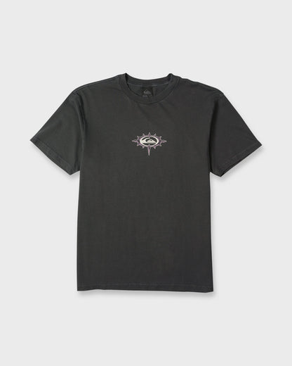 Metal Vision Pigment Dye Short Sleeve Cotton T-Shirt - Phantom