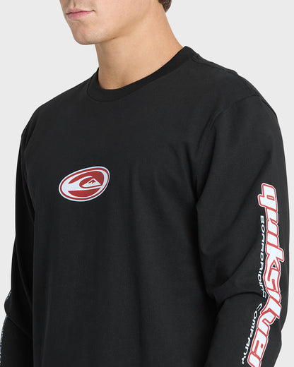 Clutch Long Sleeve Knit T-Shirt - Black