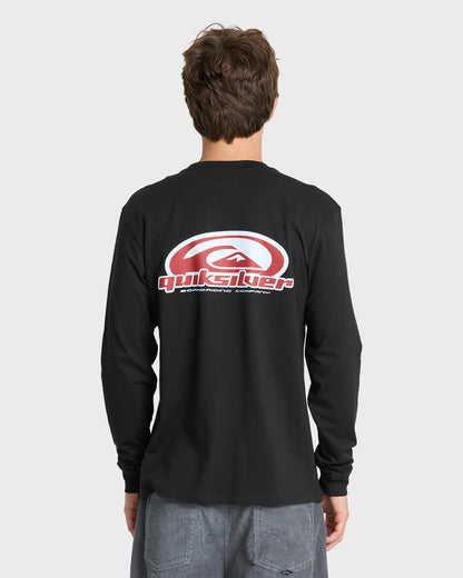 Clutch Long Sleeve Knit T-Shirt - Black