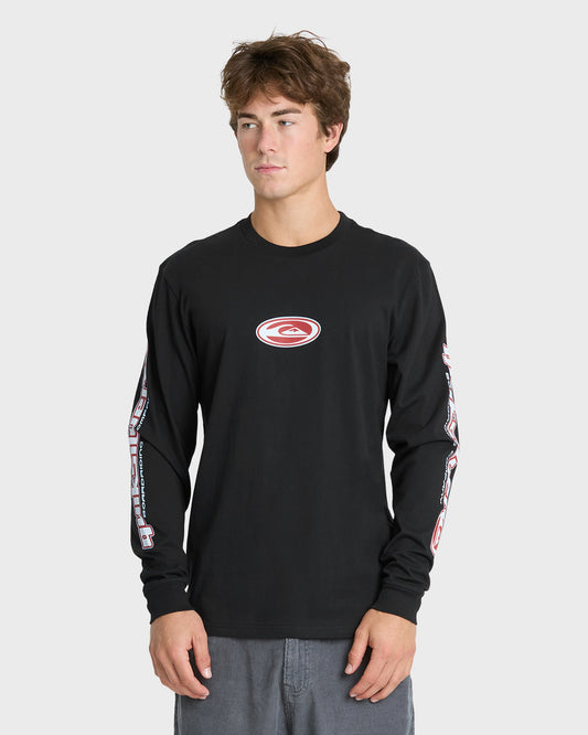 Clutch Long Sleeve Knit T-Shirt - Black