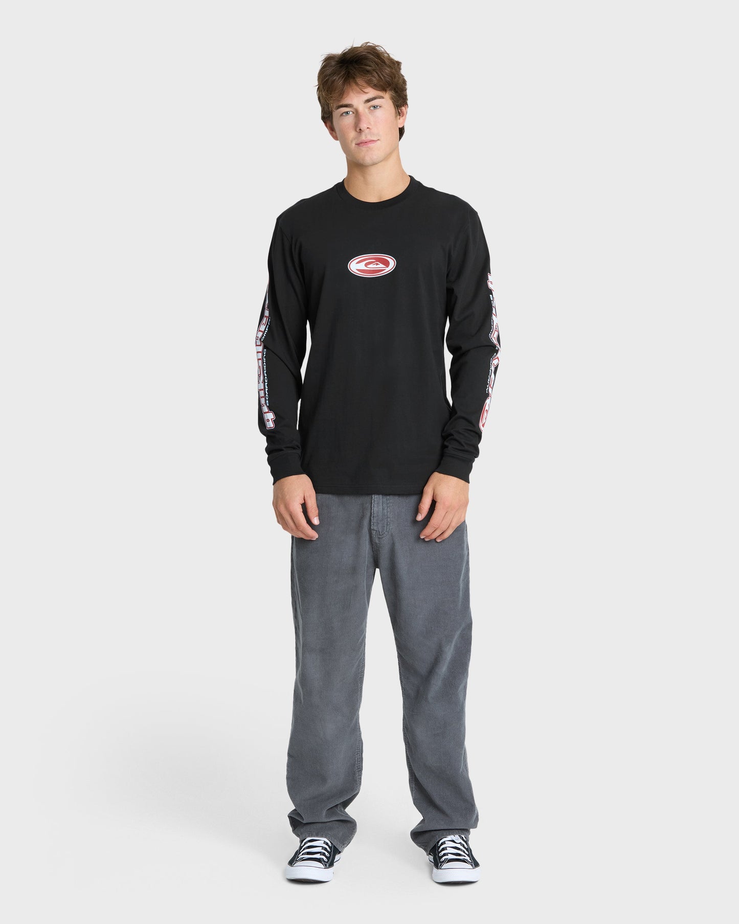 Clutch Long Sleeve Knit T-Shirt - Black