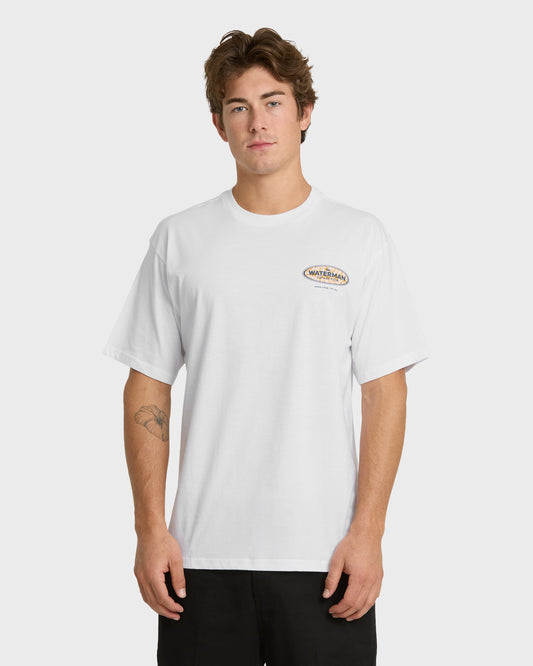 Waterman Inter Fill Classic Short Sleeve Knit T-Shirt - White