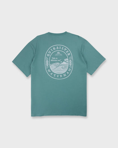 Waterman Worries Out Short Sleeve Cotton T-Shirt - North Atlantic