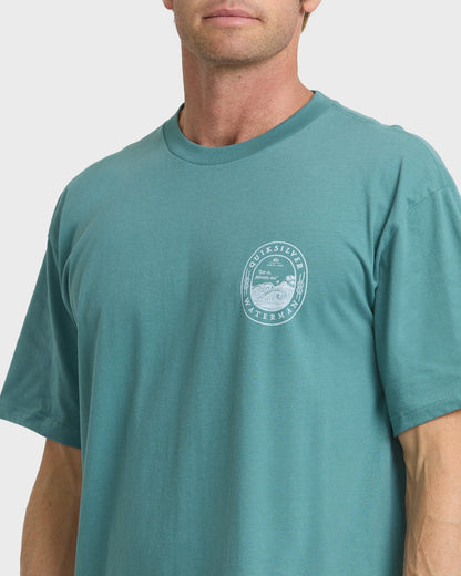 Waterman Worries Out Short Sleeve Cotton T-Shirt - North Atlantic