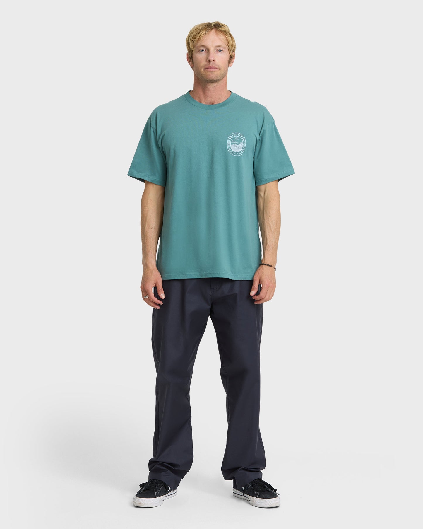 Waterman Worries Out Short Sleeve Cotton T-Shirt - North Atlantic