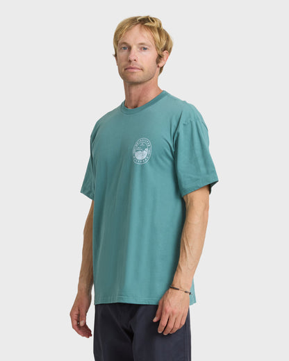 Waterman Worries Out Short Sleeve Cotton T-Shirt - North Atlantic