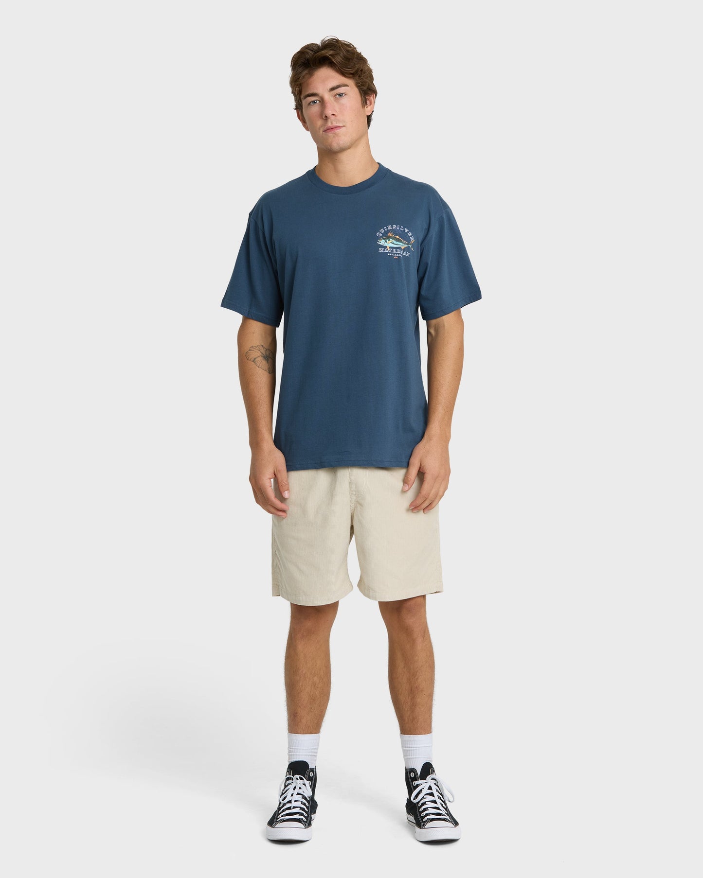 Waterman Rooster Classic Short Sleeve Knit T-Shirt - Dark Denim