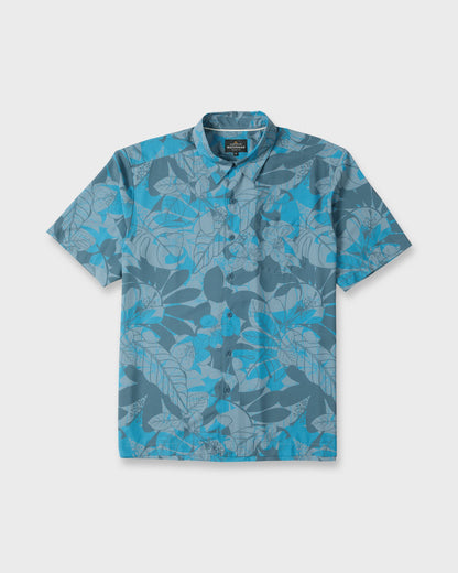 Waterman Performance Pack Short Sleeve Woven Shirt - Real Teal