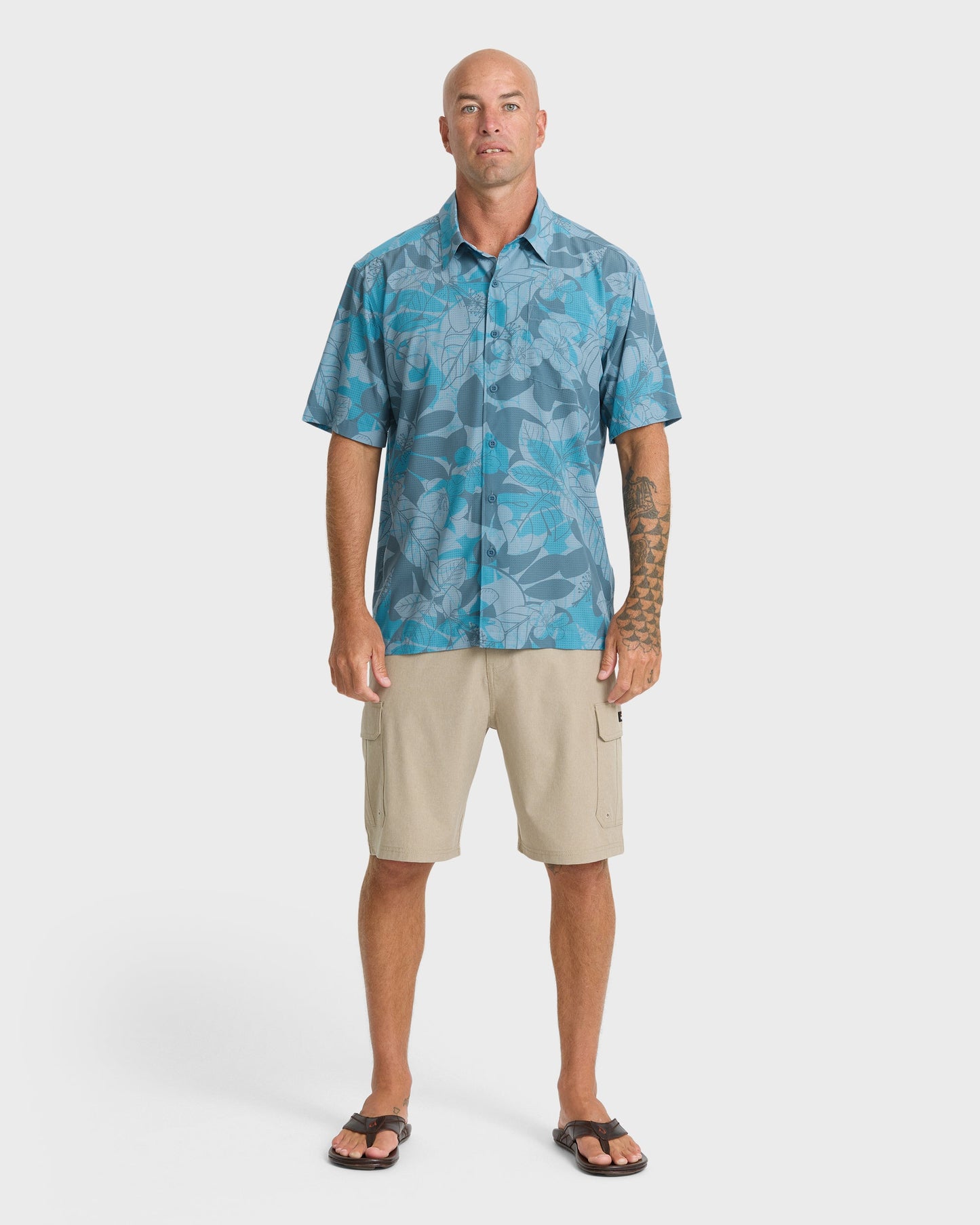 Waterman Performance Pack Short Sleeve Woven Shirt - Real Teal