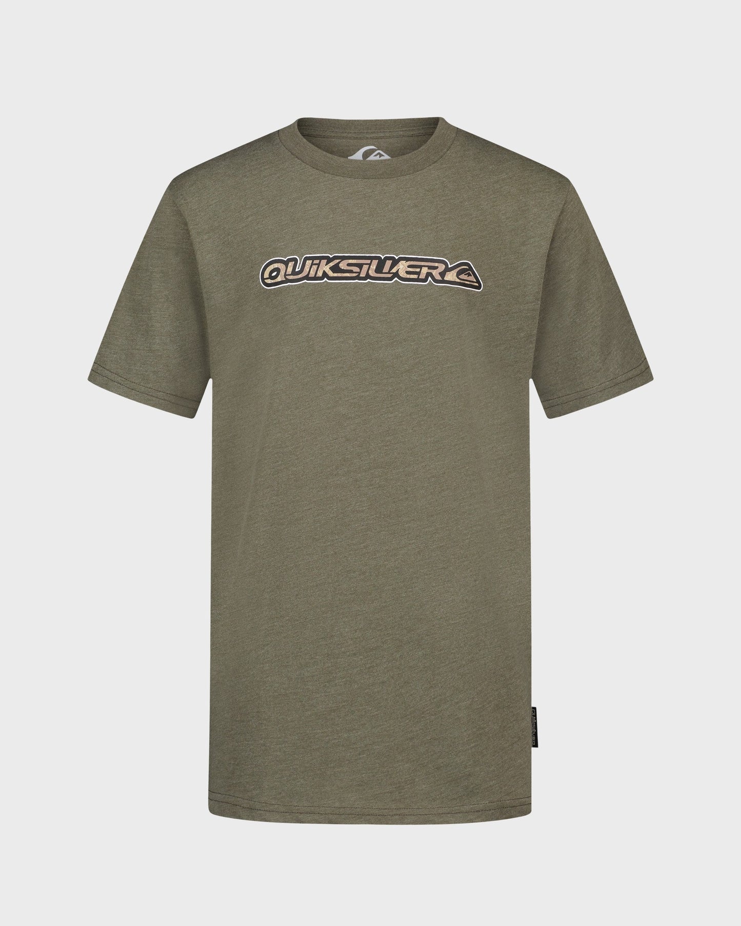 Boys Camo Wordmark Short Sleeve T-Shirt